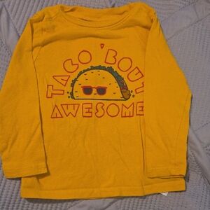Old Navy Yellow Long Sleeve Tee - Taco 'Bout Awesome
